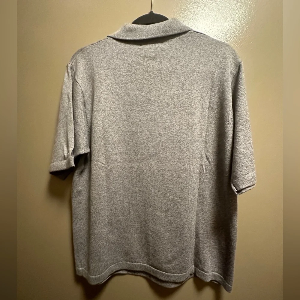 Brandini grey buttonless polo